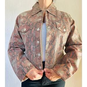 Vintage Necessary Objects Leather Jacket
